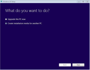 Create installation media for another PC