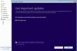 Click Next to begin Windows 10 Installation