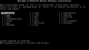 Select mikrotik packages