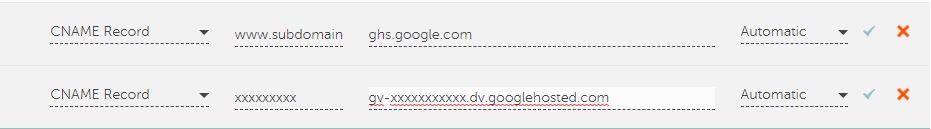 records for namecheap subdomain