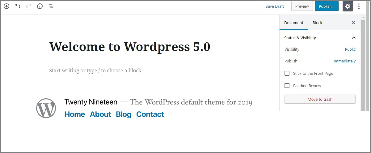 wordpress5.0