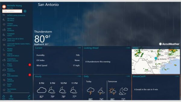 Weather forecast mobile