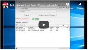 YouTube - Mikrotik could not fetch index